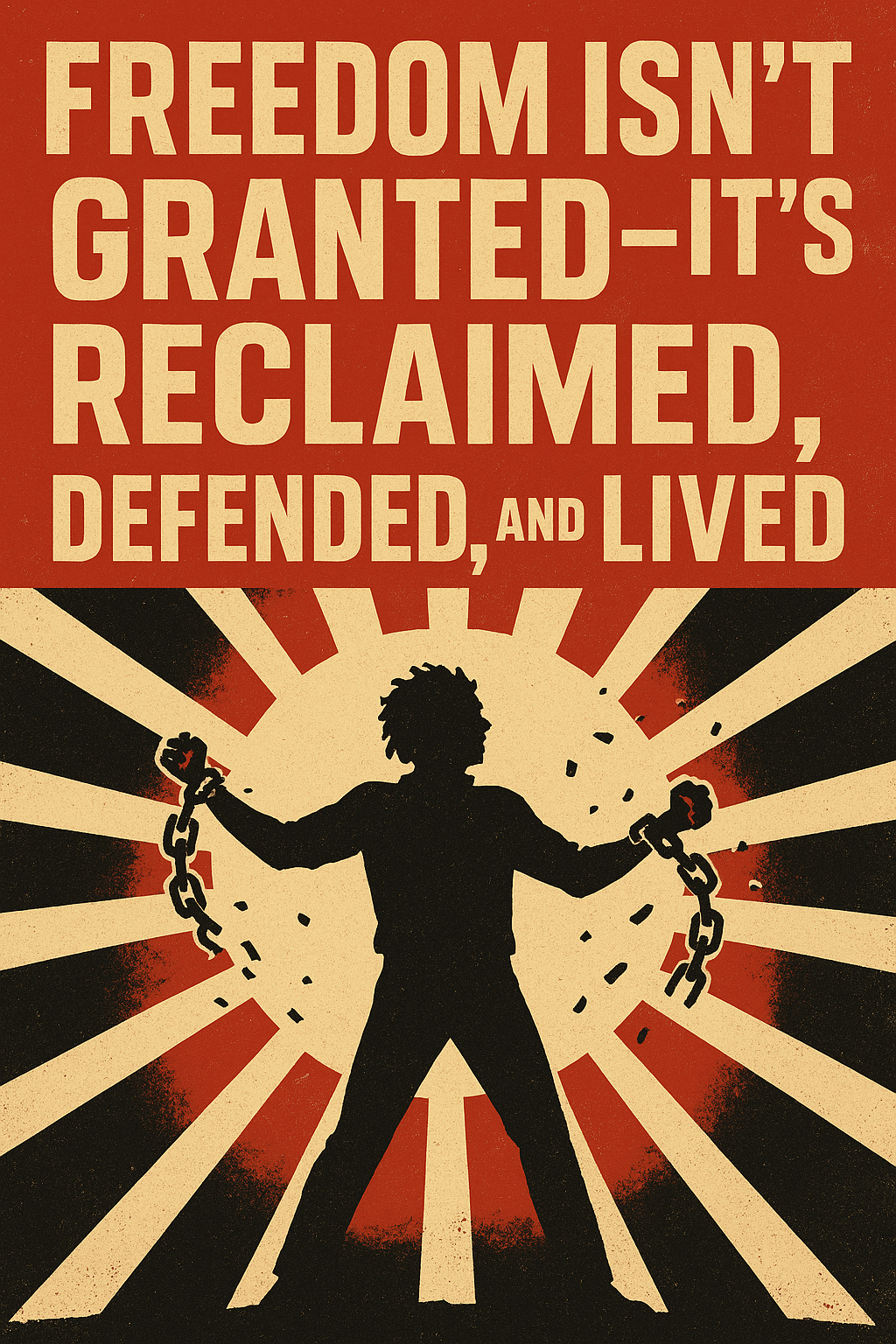 Freedom isn’t granted — it’s reclaimed, defended, and lived.