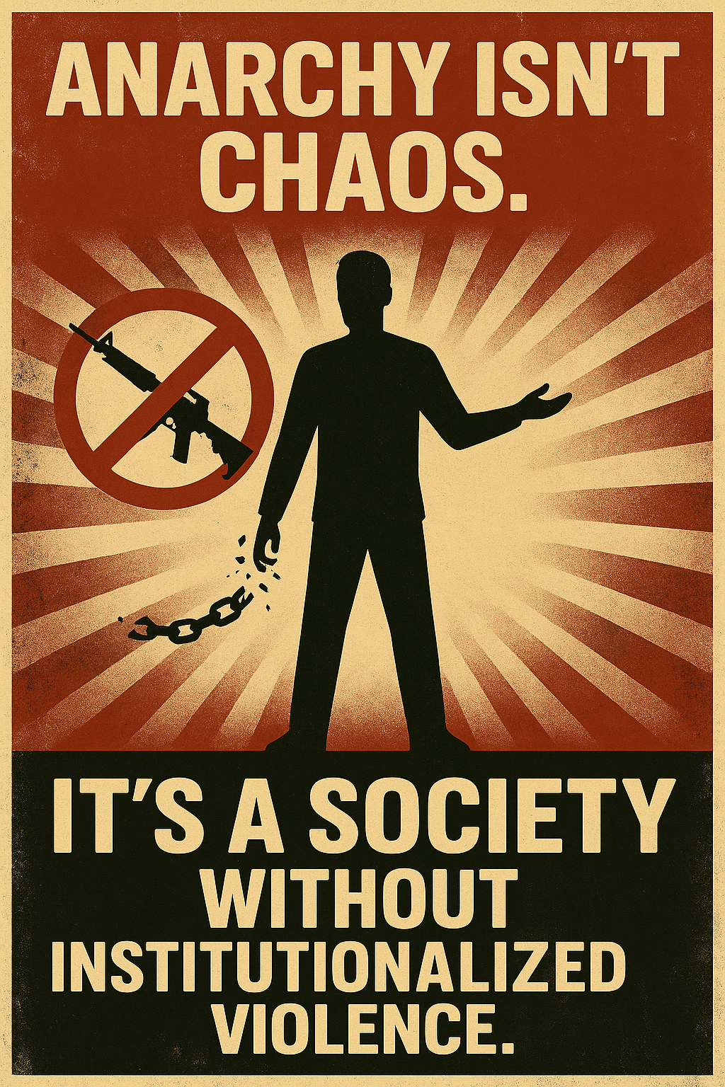 Anarchy isn’t chaos — it’s the end of permission slips for oppression. Without rulers, you don’t lose order; you lose the monopoly on violence that fuels wars, corruption, and abuse. Divine Anarcho-Capitalism replaces institutionalized coercion with voluntary cooperation, mutual defense, and accountability you can’t bribe.